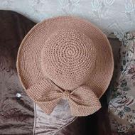 کلاه ساحلی بافته شده با نخ کاغذی خنک و سبک