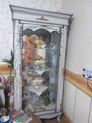بوفه شیشه ای سفید مشگی در گروه خرید و فروش لوازم خانگی در زنجان در شیپور-عکس1