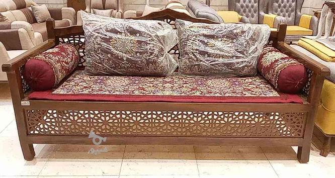 تخت سنتی همراه با تشک و بالشتک در گروه خرید و فروش لوازم خانگی در اصفهان در شیپور-عکس1