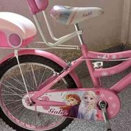 دوچرخه دخترانه سایز 20مدل السا وآنا رنگ صورتی