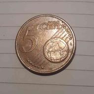 سکه 5 سنتی یورو ایتالیا