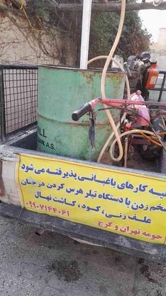 شخم با تیلر چاله درختان وپایه فنس در گروه خرید و فروش خدمات و کسب و کار در تهران در شیپور-عکس1