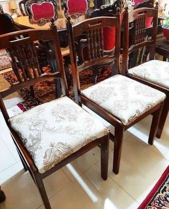 سه تا صندلی چوب گردو در گروه خرید و فروش لوازم خانگی در تهران در شیپور-عکس1