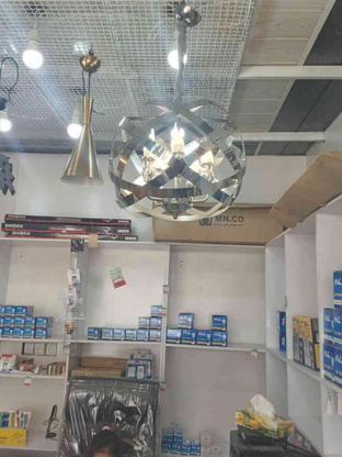 لوستر استیل 6 لامپ در گروه خرید و فروش لوازم خانگی در مازندران در شیپور-عکس1