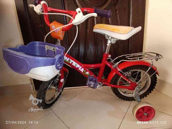 دوچرخه نو همراه با کمکی در گروه خرید و فروش ورزش فرهنگ فراغت در البرز در شیپور-عکس1