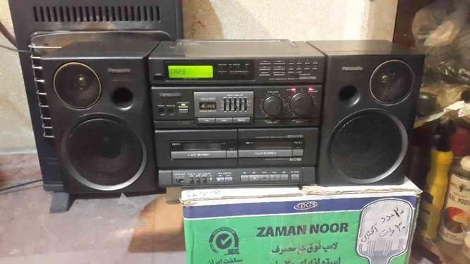 رادیو دو کاسته پاناسونیک با کنترل در گروه خرید و فروش لوازم الکترونیکی در مازندران در شیپور-عکس1
