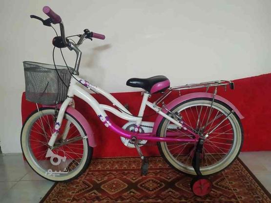 دوچرخه دخترانه سایز 20سالم و نو در گروه خرید و فروش ورزش فرهنگ فراغت در مازندران در شیپور-عکس1
