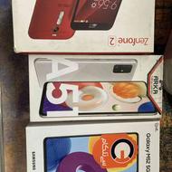 جعبه گوشی های iphone 6 و اپل واچ و samsung m52 A51 zenfone 2