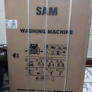فروش ماشین لباسشویی 8 کیلویی سام مدل un_q1435/w نو پلمپ