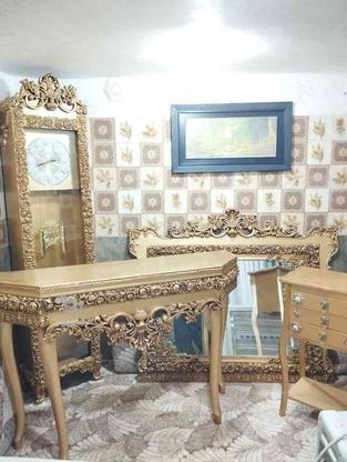 فروش سه تیکه ساعت و آینه با میز در گروه خرید و فروش لوازم خانگی در کردستان در شیپور-عکس1