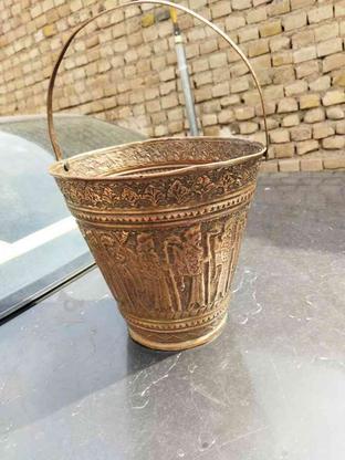 سطل مسی قدیمی در گروه خرید و فروش لوازم خانگی در خراسان رضوی در شیپور-عکس1
