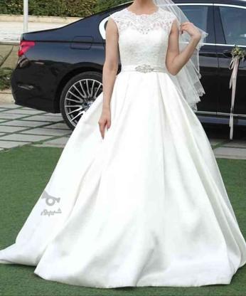 لباس عروس همراه تور سر در گروه خرید و فروش لوازم شخصی در تهران در شیپور-عکس1