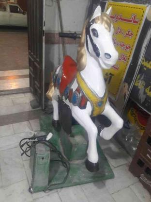 اسب برقی سالم همراه ظبط وباند فلش خور در گروه خرید و فروش ورزش فرهنگ فراغت در خراسان رضوی در شیپور-عکس1