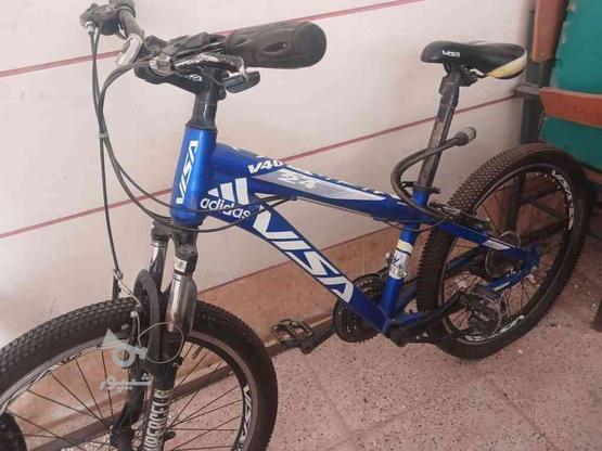 دوچرخه برند ویسا تمیز و شیک کمک دار دنده ای در حد نو در گروه خرید و فروش ورزش فرهنگ فراغت در قزوین در شیپور-عکس1