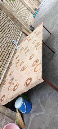 فروش میز بزرگ با روی چوب و زیر ساخت و 6 پایه فلزی در گروه خرید و فروش لوازم خانگی در البرز در شیپور-عکس1