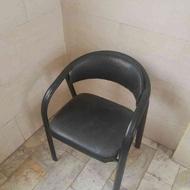 صندلی فلزی مشکی سیاه