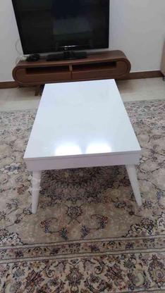 میز سفید وسط مبل بسیار نو در گروه خرید و فروش لوازم خانگی در مازندران در شیپور-عکس1