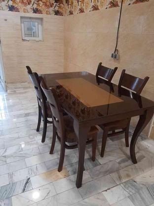 میز ناهار خوری 6 نفره با 4 صندلی در گروه خرید و فروش لوازم خانگی در تهران در شیپور-عکس1