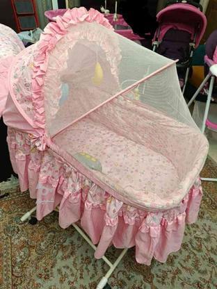 تخت گهواره ای نوزاد در حد نو در گروه خرید و فروش لوازم شخصی در البرز در شیپور-عکس1