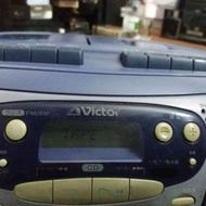 رادیو ظبط ویکتور ژاپنی‌ کاست هر دو سالم