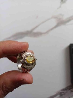 انگشتر یاقوت زرد شفاف بدون گلس در گروه خرید و فروش لوازم شخصی در البرز در شیپور-عکس1
