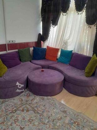 مبل 7نفره یاسی رنگ دارای 8بالشتک در گروه خرید و فروش لوازم خانگی در اصفهان در شیپور-عکس1