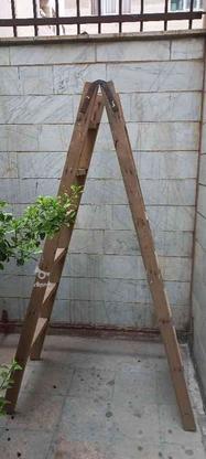 نردبان چوبی دوطرفه شش پله در گروه خرید و فروش لوازم خانگی در تهران در شیپور-عکس1