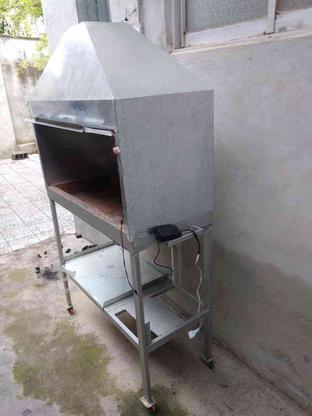 یک عدد منقل کباب پز زغالی با جای فن و دودکش نو هست در گروه خرید و فروش لوازم خانگی در مازندران در شیپور-عکس1