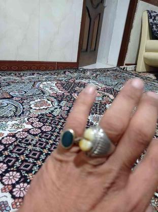 انگشتر نقره باباقوری سه پوس دوکوهانه در گروه خرید و فروش لوازم شخصی در کرمانشاه در شیپور-عکس1