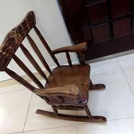 صندلی چوبی راک کودک