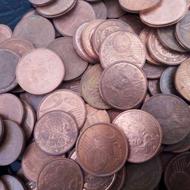 سکه های یک و دو سنتی اروپا صد عدد