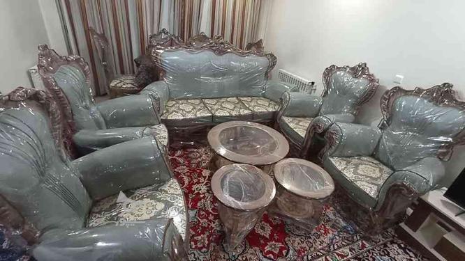 مبلمان هفت نفره چوبی در گروه خرید و فروش لوازم خانگی در اصفهان در شیپور-عکس1