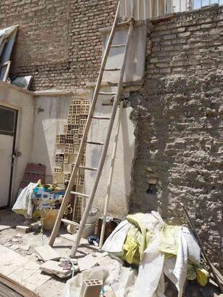 نردبان چوبی 4متری بدونه لقی وعالی در گروه خرید و فروش صنعتی، اداری و تجاری در اصفهان در شیپور-عکس1