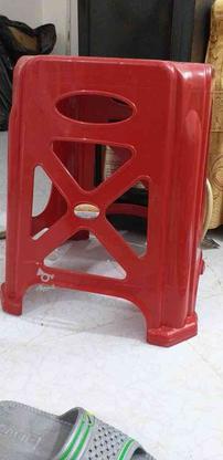 چهارپایه ی پلاستیکی قرمز در گروه خرید و فروش لوازم خانگی در تهران در شیپور-عکس1
