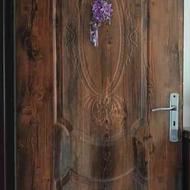 یک جفت درب ملامینه با طرح گلسار و خام