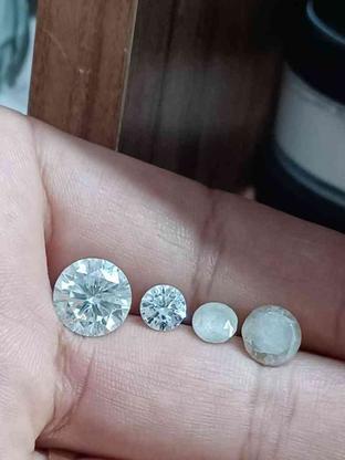 4عدد الماس خارجی باسختی10به وزن8قیراط950سوت در گروه خرید و فروش لوازم شخصی در آذربایجان غربی در شیپور-عکس1