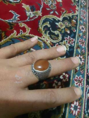 انگشتر نقره عقیق سلیمانی ناب و کلکسیونی در گروه خرید و فروش لوازم شخصی در تهران در شیپور-عکس1