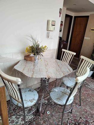 میز به همراه 4عدد صندلی استیل در گروه خرید و فروش لوازم خانگی در اصفهان در شیپور-عکس1