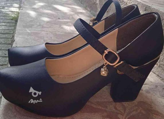 کفش پاشنه بلند مجلسی چرم سایز 40 کاملا نو در گروه خرید و فروش لوازم شخصی در مازندران در شیپور-عکس1