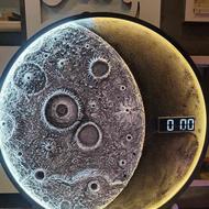 تابلو ماه و ساعت دیجیتالی