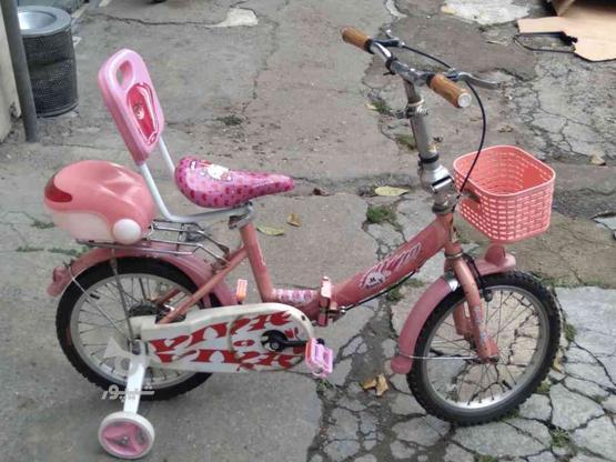 دوچرخه شماره 16 دخترانه سالم و سرویس شده در گروه خرید و فروش ورزش فرهنگ فراغت در مازندران در شیپور-عکس1
