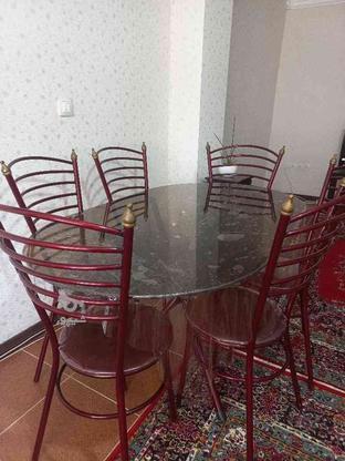 میز و صندلی غذاخوری 6 نفره در گروه خرید و فروش لوازم خانگی در گیلان در شیپور-عکس1