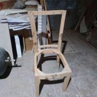 انواع صندلی چوبی به صورت خام و تکمیل با ضمانت