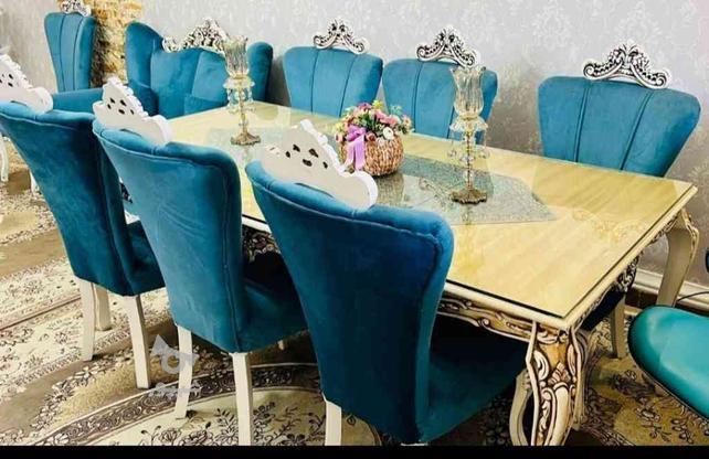 میز نهار خوری سلطنتی 8 نفره در گروه خرید و فروش لوازم خانگی در فارس در شیپور-عکس1