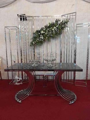 میز فلزی سیلور مدل کمانی مناسب جایگاه در گروه خرید و فروش صنعتی، اداری و تجاری در تهران در شیپور-عکس1