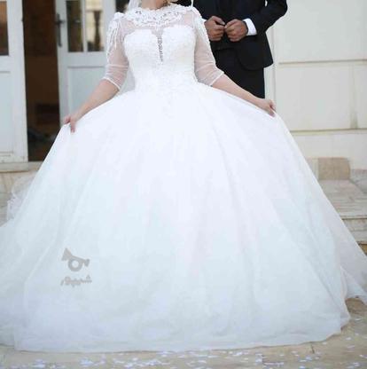 لباس عروس دنباله دار اسکارلتی در گروه خرید و فروش لوازم شخصی در خوزستان در شیپور-عکس1