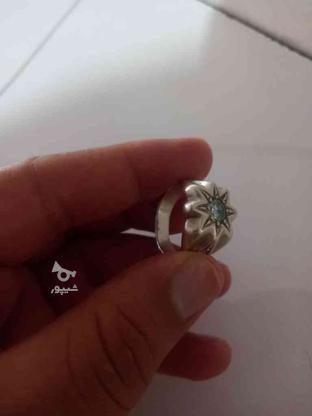 انگشتر نقره الماس روس ابی در گروه خرید و فروش لوازم شخصی در آذربایجان غربی در شیپور-عکس1