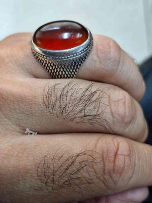 انگشتر عقیق بسیار زیبا ( ری احمد قدیم) در گروه خرید و فروش لوازم شخصی در گیلان در شیپور-عکس1