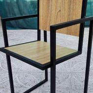 صندلی چوبی، فلزی