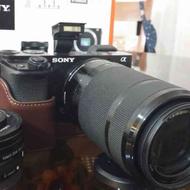 دوربین حرفه ای سونی آلفا 6000 و دو عدد لنز در حد نو
